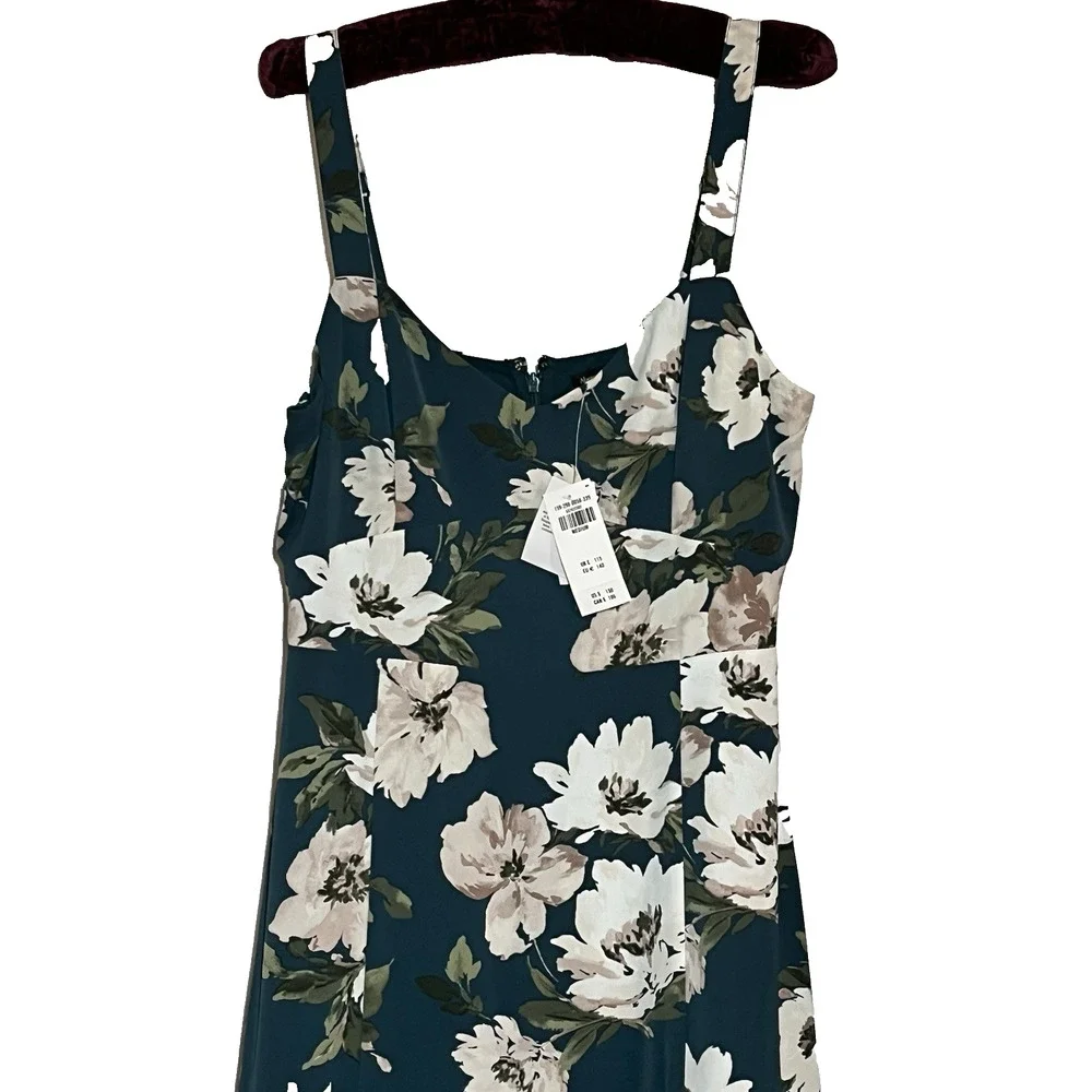 Abercrombie & Fitch Drama Tiered Romantic Maxi Dress Floral Empire waist NWT